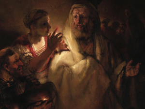 Rembrandt, The Denial of St. Peter (1660), Rijksmuseum